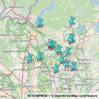 Mappa Via F. Filzi, 22063 Cantù CO, Italia (6.62714)