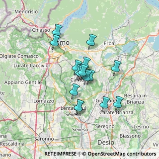 Mappa Via F. Filzi, 22063 Cantù CO, Italia (4.97875)