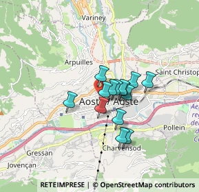 Mappa Via Martinet, 11100 Aosta AO, Italia (1.1)