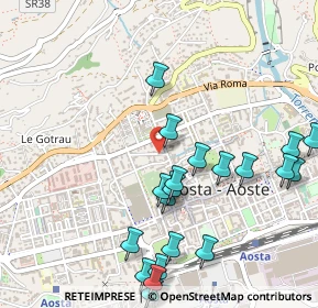 Mappa Via Martinet, 11100 Aosta AO, Italia (0.5885)