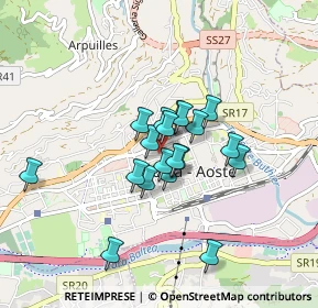 Mappa Via Martinet, 11100 Aosta AO, Italia (0.61053)