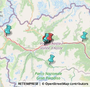 Mappa Via Martinet, 11100 Aosta AO, Italia (9.32636)