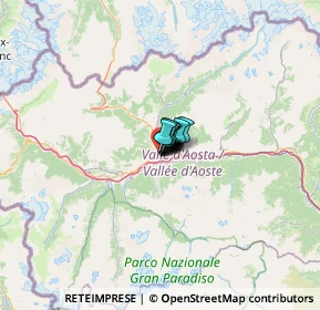 Mappa Via Martinet, 11100 Aosta AO, Italia (4.48545)