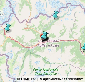 Mappa Via Martinet, 11100 Aosta AO, Italia (7.16727)