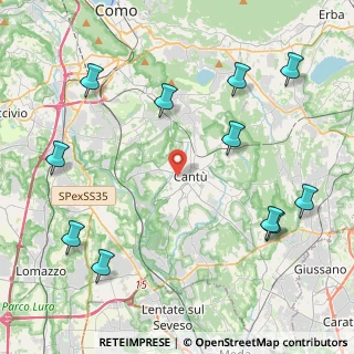 Mappa Via Colombo Cristoforo, 22063 Cantù CO, Italia (5.34545)
