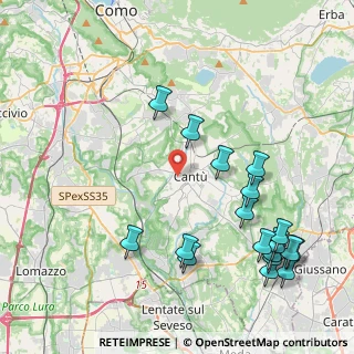 Mappa Via Colombo Cristoforo, 22063 Cantù CO, Italia (5.01278)