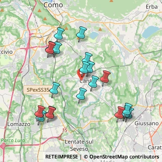 Mappa Via Colombo Cristoforo, 22063 Cantù CO, Italia (4.092)