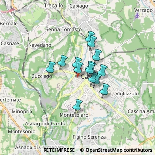 Mappa Via Colombo Cristoforo, 22063 Cantù CO, Italia (1.08867)