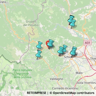 Mappa Strada Provinciale, 36030 Valli del Pasubio VI, Italia (6.98143)