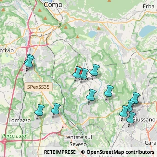 Mappa Via Don Luigi Sturzo, 22063 Cantù CO, Italia (4.76429)