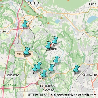 Mappa Via Don Luigi Sturzo, 22063 Cantù CO, Italia (3.97)