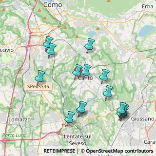 Mappa Via Don Luigi Sturzo, 22063 Cantù CO, Italia (4.35813)