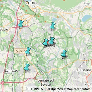 Mappa Via Don Luigi Sturzo, 22063 Cantù CO, Italia (2.74909)