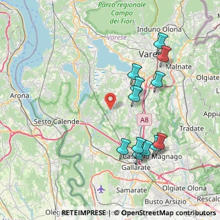 Mappa Via Laghetto, 21020 Mornago VA, Italia (8.0425)