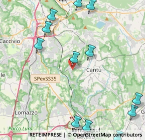 Mappa Via Spinada, 22060 Cucciago CO, Italia (6.25)