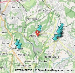 Mappa Via Spinada, 22060 Cucciago CO, Italia (2.04167)