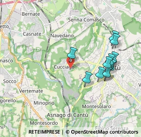Mappa Via Spinada, 22060 Cucciago CO, Italia (1.87091)