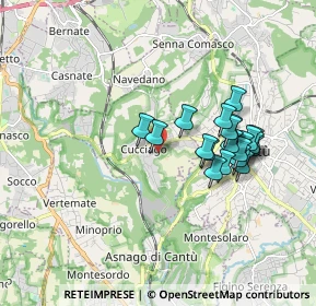 Mappa Via Spinada, 22060 Cucciago CO, Italia (1.5845)