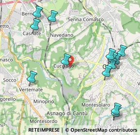 Mappa Via Spinada, 22060 Cucciago CO, Italia (2.50077)