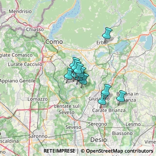 Mappa Via cascina canova, 22063 Cantù CO, Italia (4.0325)