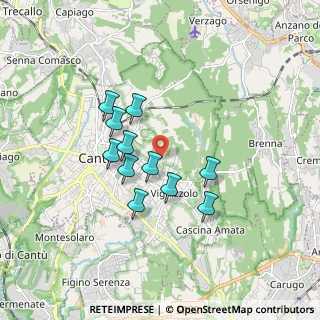 Mappa Via cascina canova, 22063 Cantù CO, Italia (1.38364)