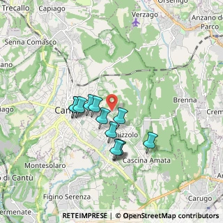 Mappa Via cascina canova, 22063 Cantù CO, Italia (1.40333)