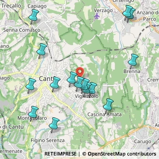 Mappa Via cascina canova, 22063 Cantù CO, Italia (2.326)