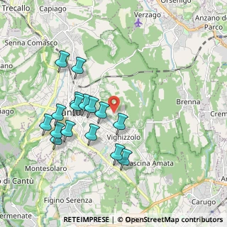 Mappa Via cascina canova, 22063 Cantù CO, Italia (1.8325)