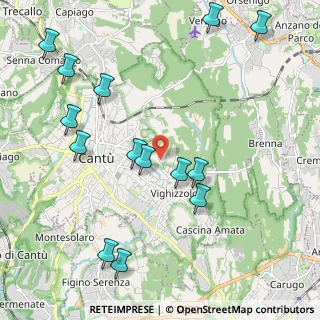 Mappa Via cascina canova, 22063 Cantù CO, Italia (2.43071)