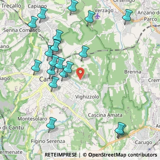 Mappa Via cascina canova, 22063 Cantù CO, Italia (2.3895)
