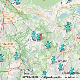 Mappa Via cascina canova, 22063 Cantù CO, Italia (6.38429)