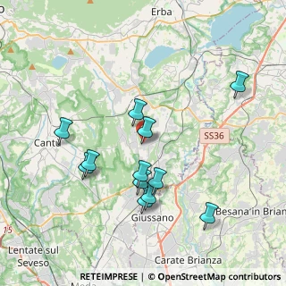 Mappa Via Giuseppe Garibaldi, 22044 Inverigo CO, Italia (3.71917)