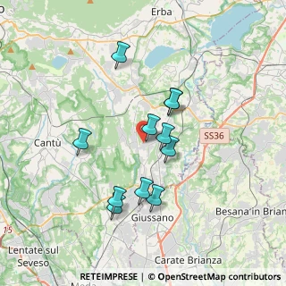 Mappa Via Giuseppe Garibaldi, 22044 Inverigo CO, Italia (3.07818)