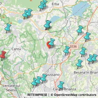 Mappa Via Giuseppe Garibaldi, 22044 Inverigo CO, Italia (6.0195)