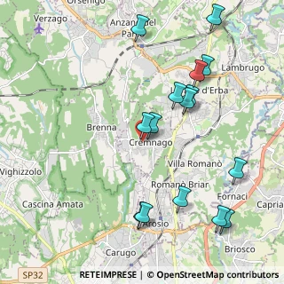 Mappa Via Giuseppe Garibaldi, 22044 Inverigo CO, Italia (2.27467)