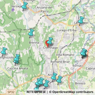 Mappa Via Giuseppe Garibaldi, 22044 Inverigo CO, Italia (3.30824)