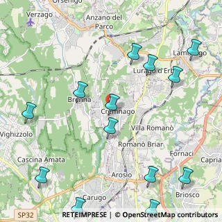 Mappa Via Giuseppe Garibaldi, 22044 Inverigo CO, Italia (2.79231)