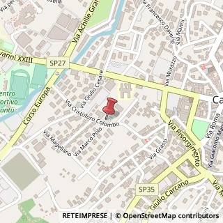 Mappa Via Colombo Cristoforo, 22, 22063 Cantù, Como (Lombardia)