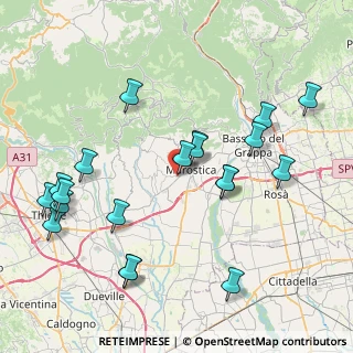 Mappa Via Tiziano Vecellio, 36063 Marostica VI, Italia (8.985)