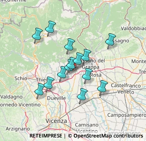 Mappa Via Tiziano Vecellio, 36063 Marostica VI, Italia (10.93786)