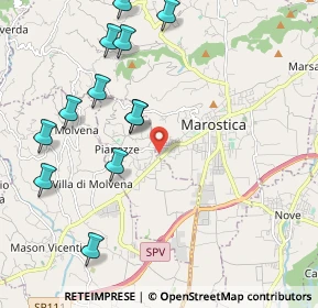 Mappa Via Tiziano Vecellio, 36063 Marostica VI, Italia (2.33667)