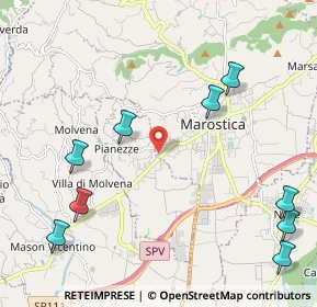 Mappa Via Tiziano Vecellio, 36063 Marostica VI, Italia (3.37143)