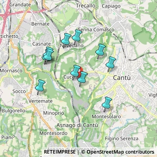 Mappa Via Lavandee, 22060 Cucciago CO, Italia (1.65091)