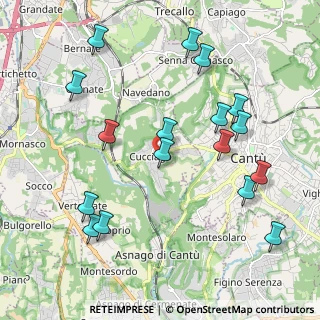 Mappa Via Lavandee, 22060 Cucciago CO, Italia (2.25412)