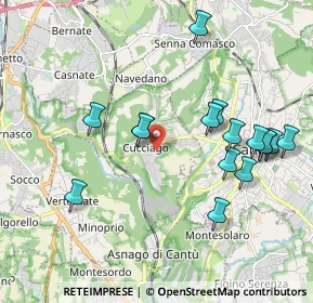 Mappa Via Lavandee, 22060 Cucciago CO, Italia (2.01938)