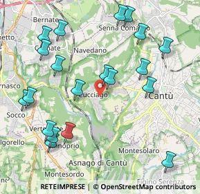 Mappa Via Lavandee, 22060 Cucciago CO, Italia (2.3405)