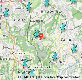 Mappa Via Lavandee, 22060 Cucciago CO, Italia (3.33)