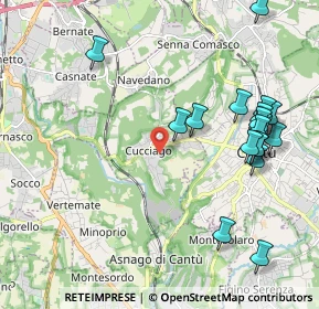 Mappa Via Lavandee, 22060 Cucciago CO, Italia (2.33278)