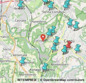 Mappa Via Lavandee, 22060 Cucciago CO, Italia (2.50389)