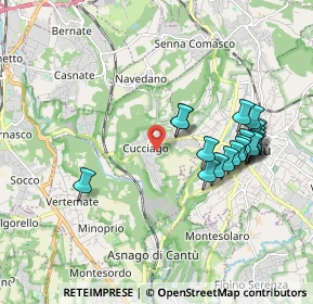 Mappa Via Lavandee, 22060 Cucciago CO, Italia (1.8715)